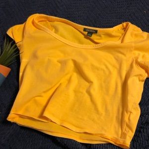 YELLOW CROP TOP